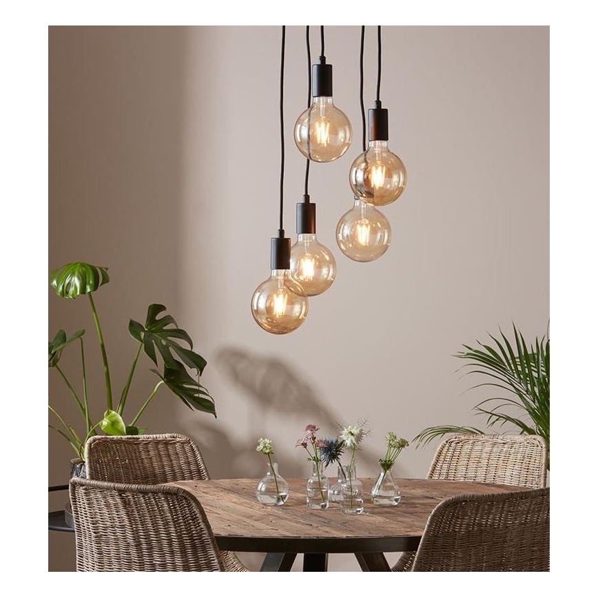 Markslöjd 107467 - Candelabro num fio SKY 5xE27/60W/230V