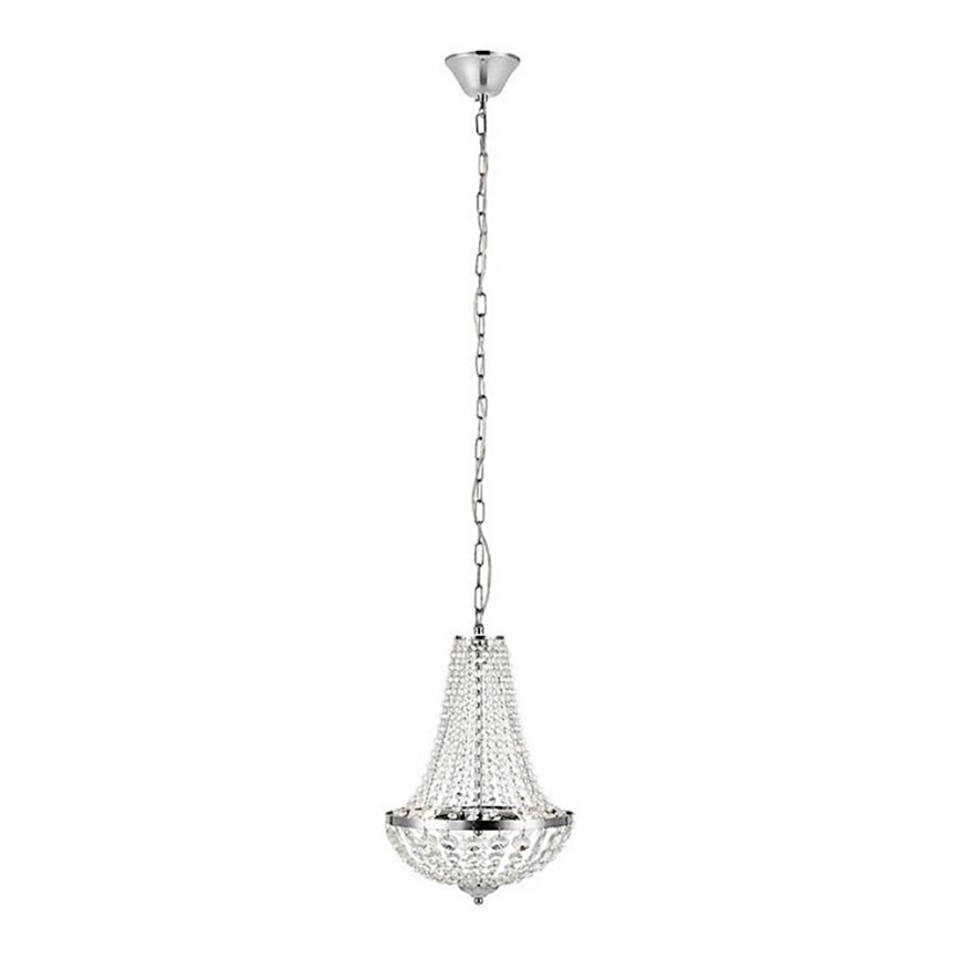 Markslöjd 107550 - Lustre de casa de banho de cristal com corrente GRÄNSÖ 2xG9/20W/230V IP44