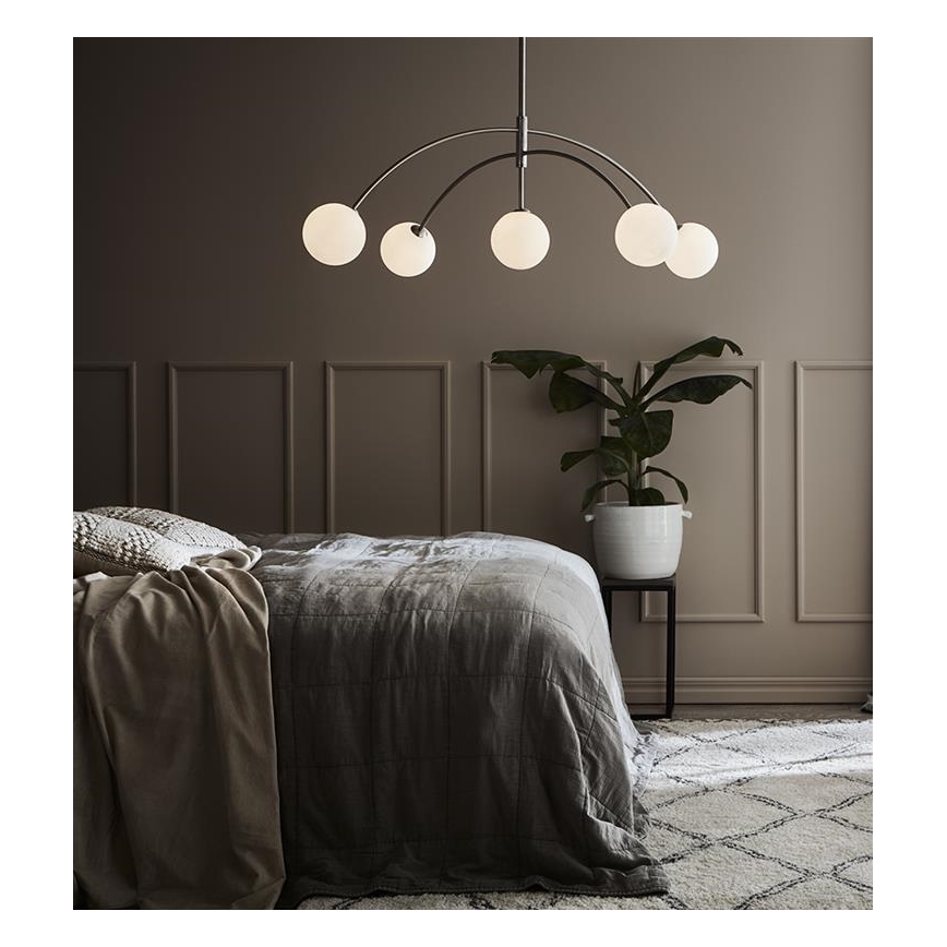 Markslöjd 107559 - Candelabro num fio HEAVEN 5xG9/28W/230V