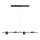 Markslöjd 107746 - Candelabro num fio ROW 4xG9/7W/230V