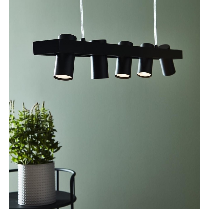 Markslöjd 107784 - Candelabro num fio TORINO 5xGU10/7W/230V