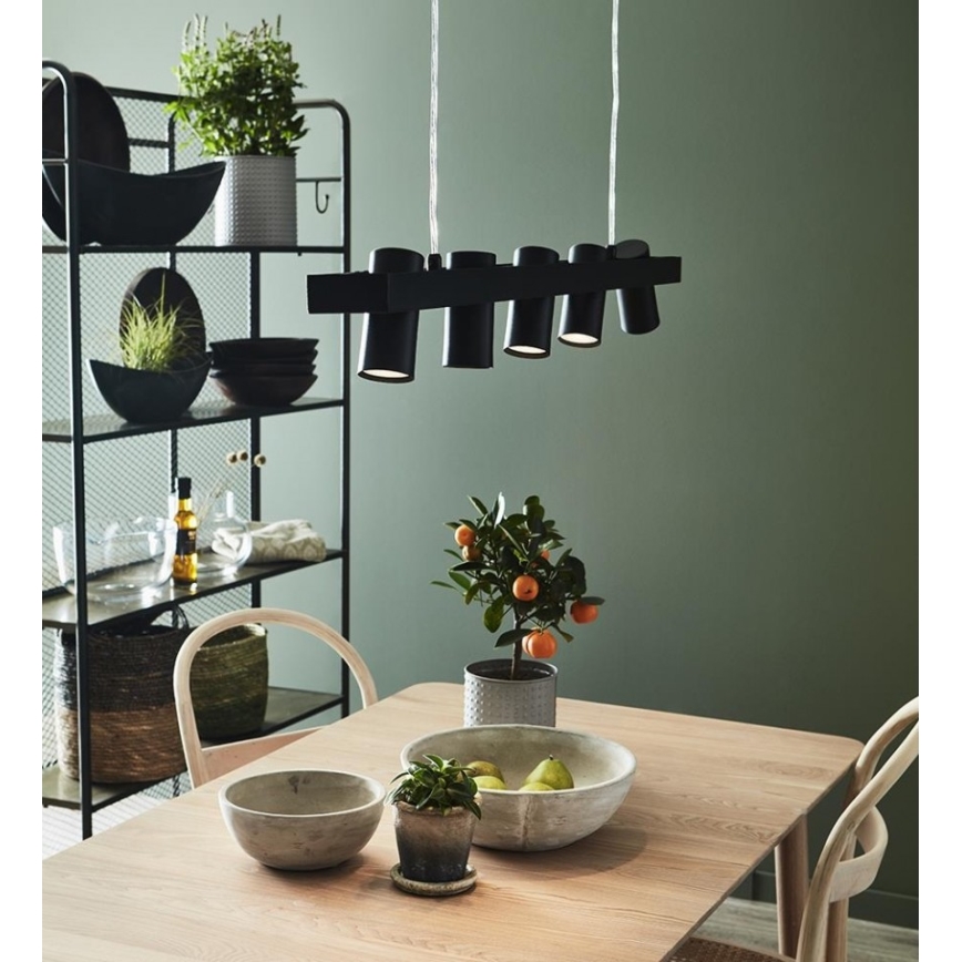 Markslöjd 107784 - Candelabro num fio TORINO 5xGU10/7W/230V