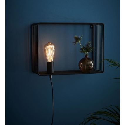 Markslöjd 107814 - Luz de parede SHELF 1xE27/60W/230V