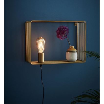 Markslöjd 107815 - Luz de parede SHELF 1xE27/60W/230V