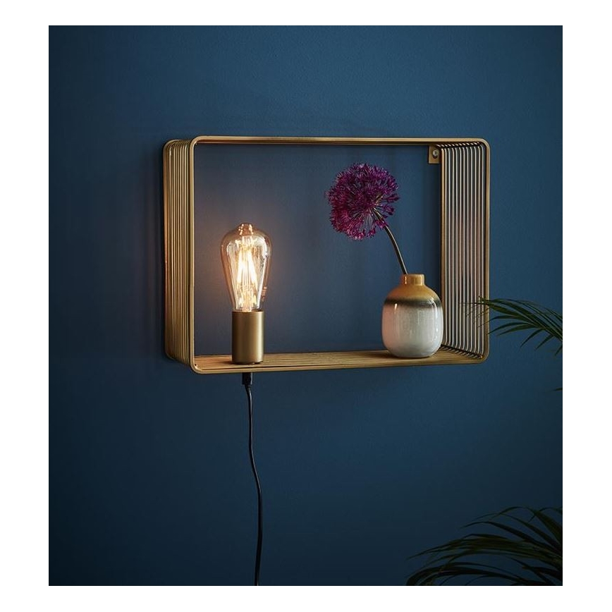 Markslöjd 107815 - Luz de parede SHELF 1xE27/60W/230V