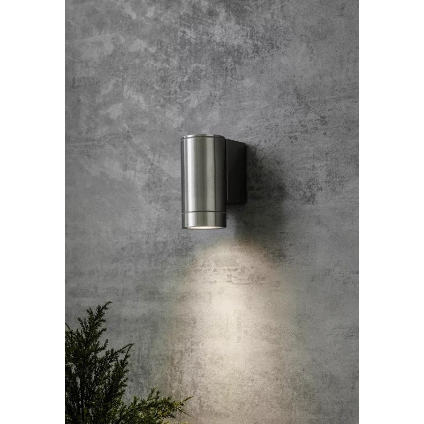 Markslöjd 107915 - Luz de parede de exterior PIPE 1xGU10/35W/230V IP44