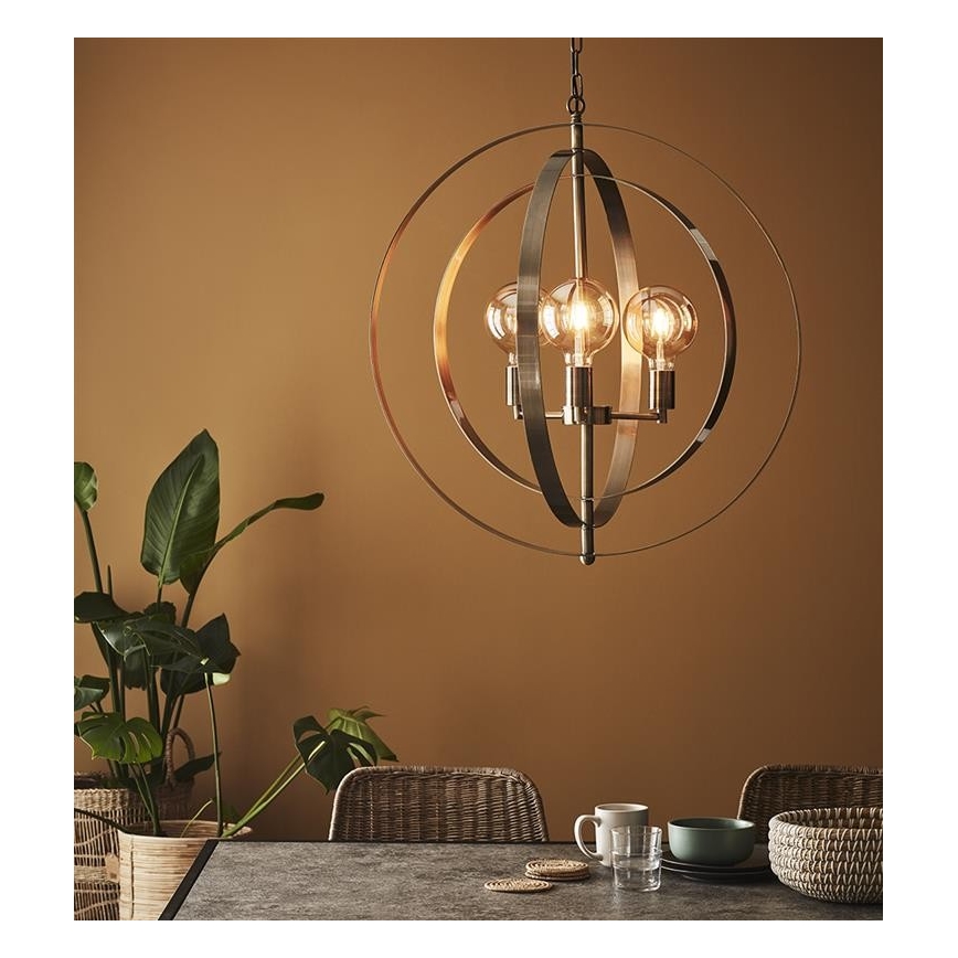 Markslöjd 107941 - Candelabro numa corrente ORBIT 3xE27/60W/230V