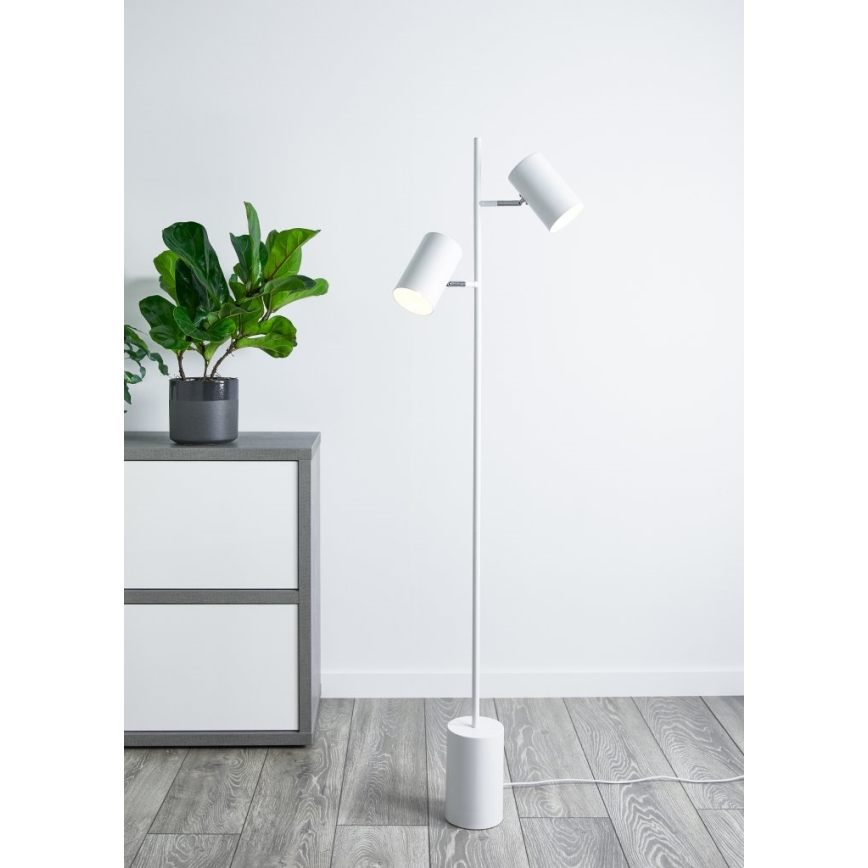 Markslöjd 107948 - Luminária de piso TWIN 2xE14/40W/230V