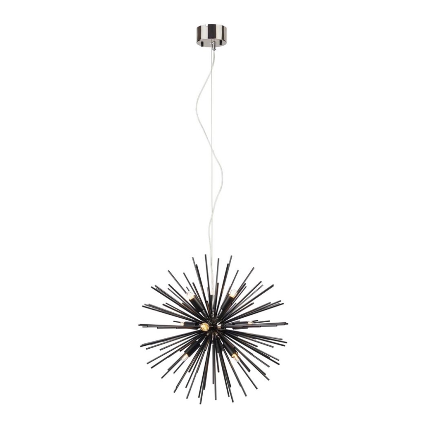 Markslöjd 108048 - Candelabro num fio SOLEIL 9xE14/20W/230V preto antigo