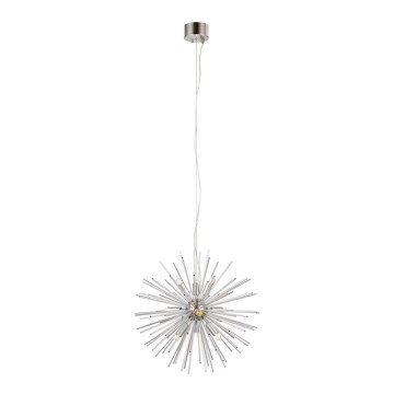 Markslöjd 108049 - Candelabro num fio SOLEIL 9xE14/20W/230V prata
