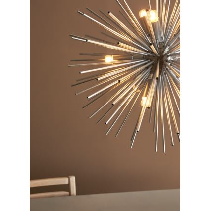 Markslöjd 108049 - Candelabro num fio SOLEIL 9xE14/20W/230V prata