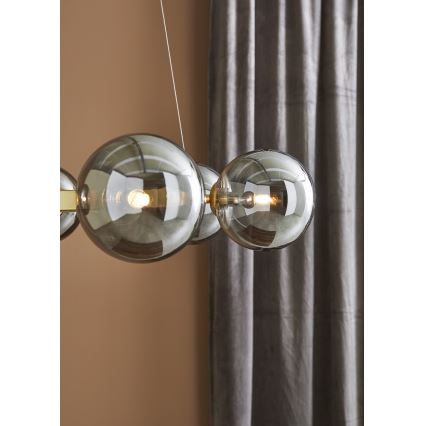 Markslöjd 108050 - Candelabro num fio CIRCLE 6xG9/20W/230V dourado