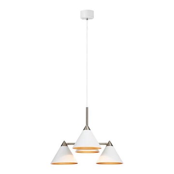 Markslöjd 108077 - Candelabro suspenso KLINT 4xE14/40W/230V branco