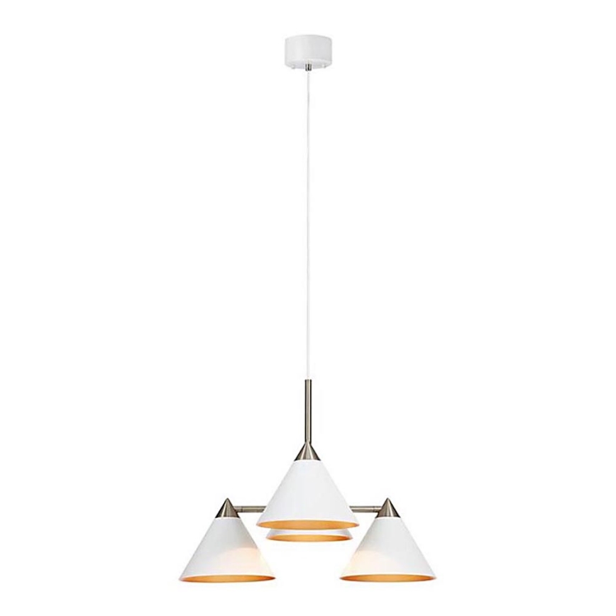 Markslöjd 108077 - Candelabro suspenso KLINT 4xE14/40W/230V branco