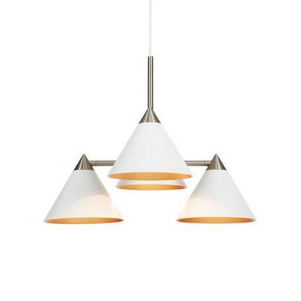 Markslöjd 108077 - Candelabro suspenso KLINT 4xE14/40W/230V branco