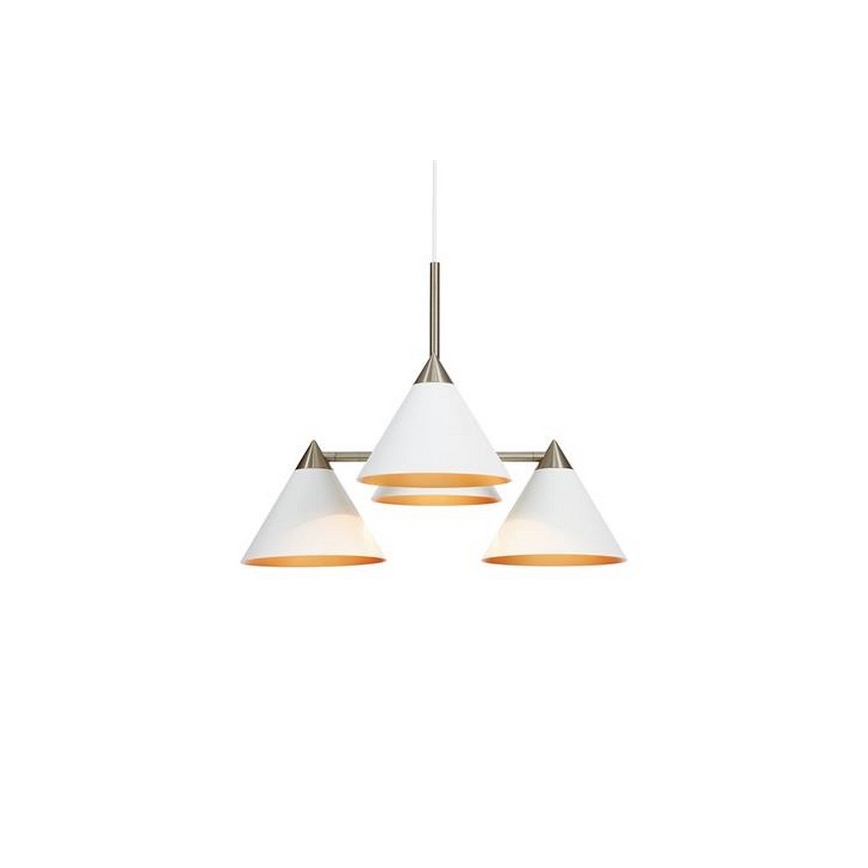 Markslöjd 108077 - Candelabro suspenso KLINT 4xE14/40W/230V branco