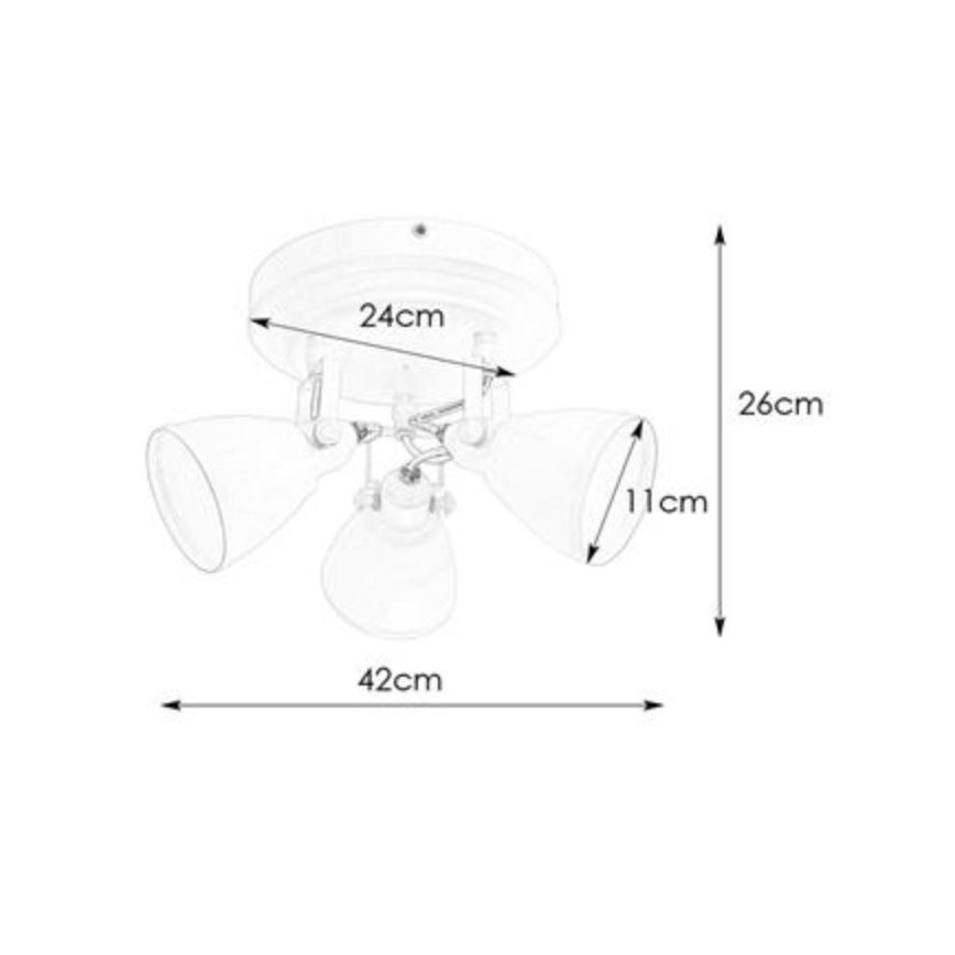 Markslöjd 108083 - Foco de casa de banho FJÄLLBACKA 3xG9/20W/230V IP44 branco