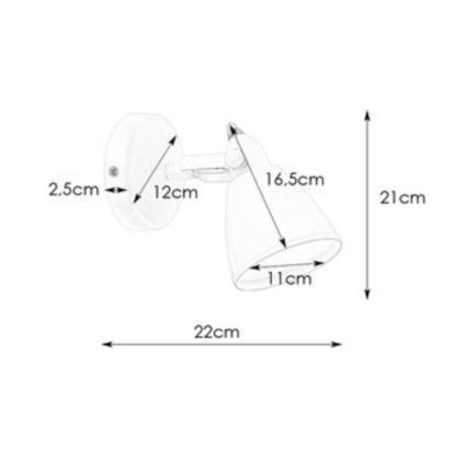 Markslöjd 108084 - Iluminação de parede de casa de banho FJÄLLBACKA 1xG9/20W/230V IP44
