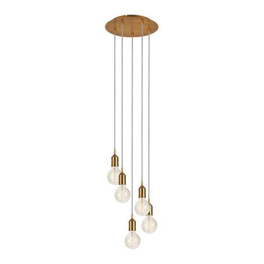 Markslöjd 108100 - Candelabro suspenso BRONX 5xE27/60W/230V bronze