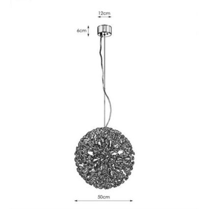 Markslöjd 108101 - Ccandelabro suspenso de cristal BOLID 9xG9/20W/230V