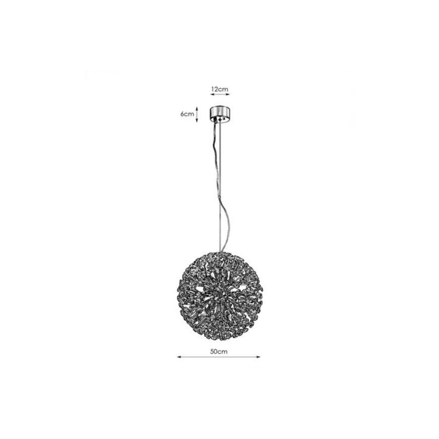 Markslöjd 108101 - Ccandelabro suspenso de cristal BOLID 9xG9/20W/230V