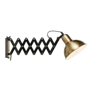 Markslöjd 108104 - Iluminação de parede RIGGS 1xE27/60W/230V latão
