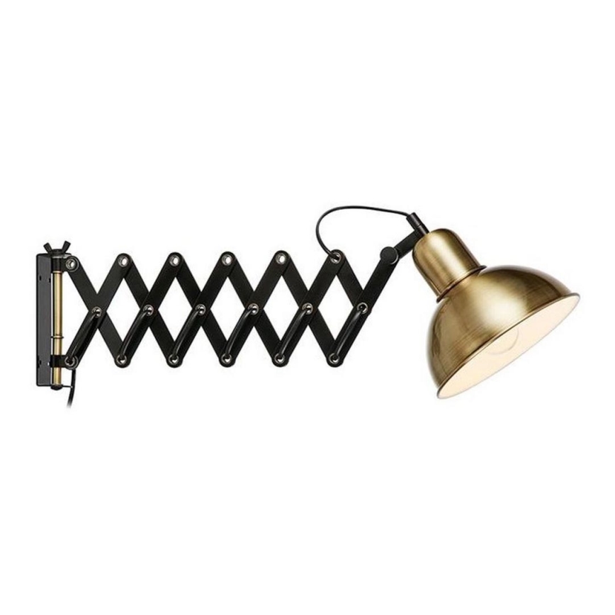 Markslöjd 108104 - Iluminação de parede RIGGS 1xE27/60W/230V latão