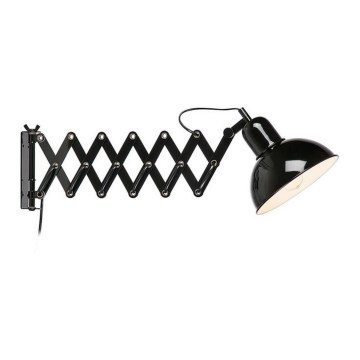 Markslöjd 108105 - Iluminação de parede RIGGS 1xE27/60W/230V preta