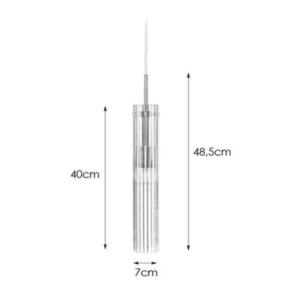 Markslöjd 108112 - Candelabro suspenso TUBO 1xE14/40W/230V