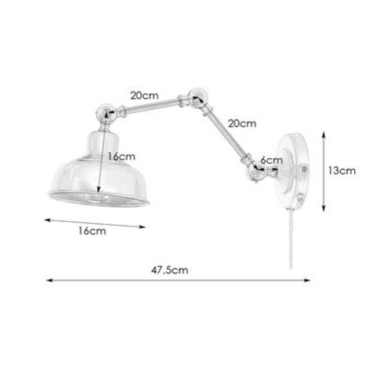Markslöjd 108115 - Iluminação de parede GRIMSTAD 1xE27/60W/230V