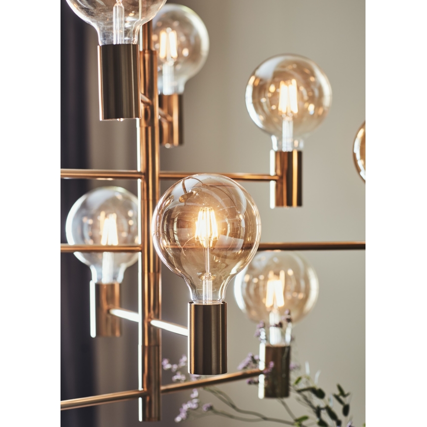 Markslöjd 108117 - Candelabro pendente PARIS 10xE27/60W/230V dourado