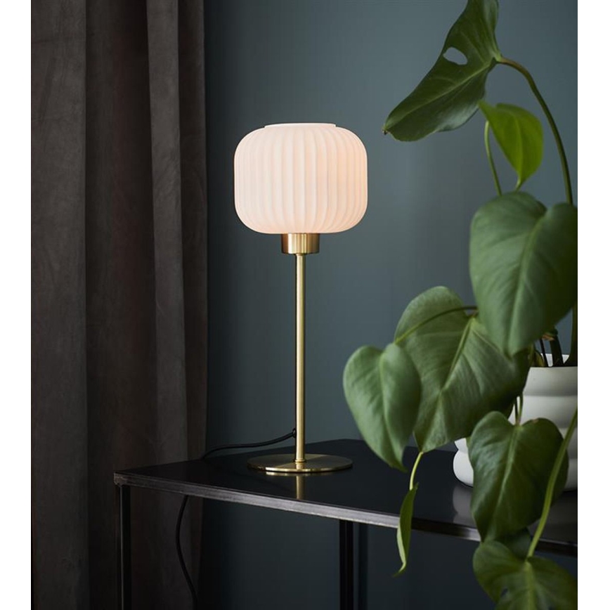 Markslöjd 108120 - Candeeiro de mesa SOBER 1xE27/60W/230V latão