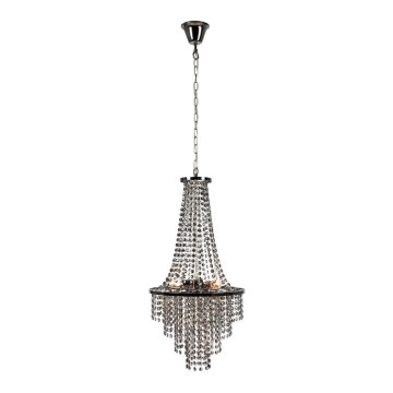 Markslöjd 108124 - Candelabro suspenso de cristal ALLINGTON 3xE14/25W/230V preto