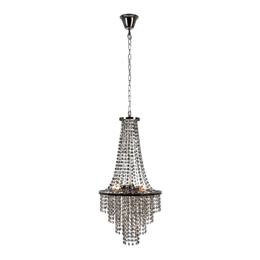 Markslöjd 108124 - Candelabro suspenso de cristal ALLINGTON 3xE14/25W/230V preto