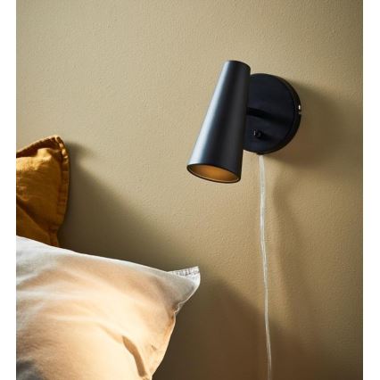 Markslöjd 108200 - Foco de parede CREST 1xGU10/7W/230V preto antigo