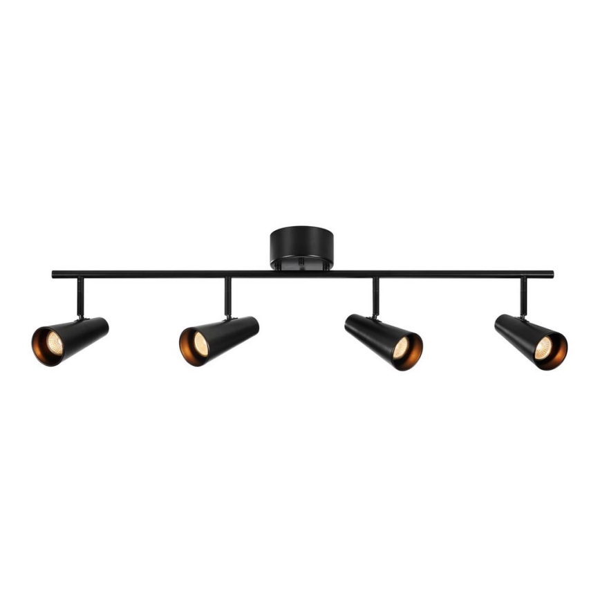 Markslöjd 108202 - Foco CREST 4xGU10/7W/230V preto