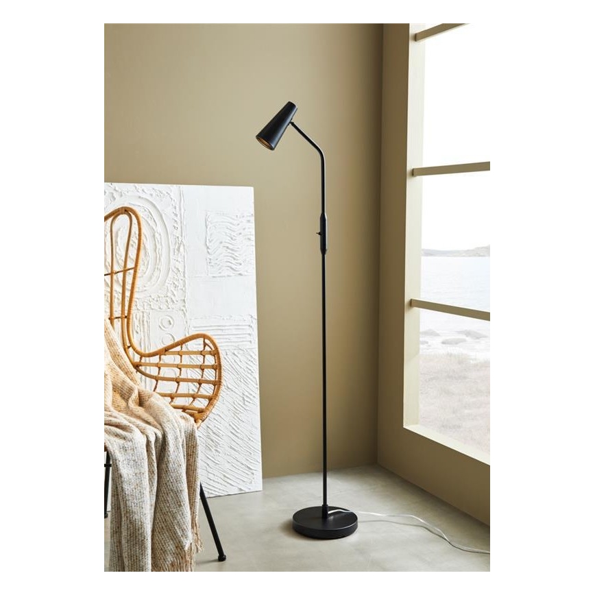 Markslöjd 108206 - Candeeiro de chão CREST 1xGU10/7W/230V preto