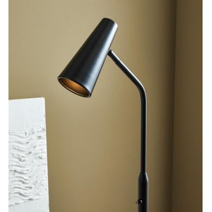 Markslöjd 108206 - Candeeiro de chão CREST 1xGU10/7W/230V preto