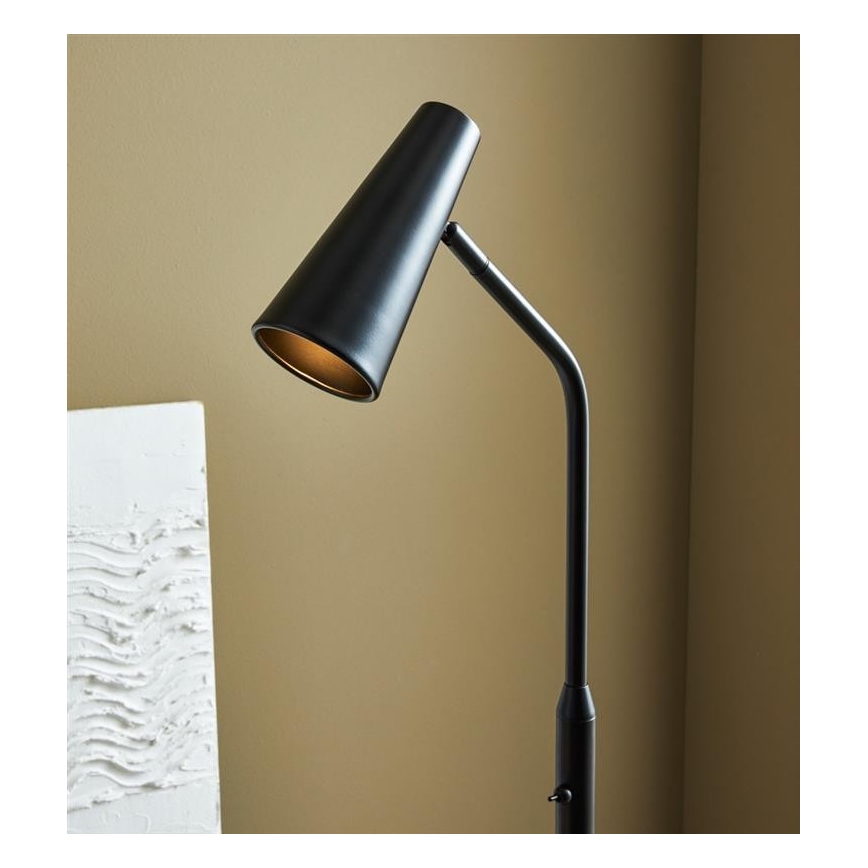 Markslöjd 108206 - Candeeiro de chão CREST 1xGU10/7W/230V preto