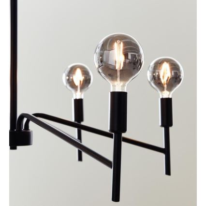 Markslöjd 108209 - Candelabro suspenso MONARCH 6xE14/18W/230V preto