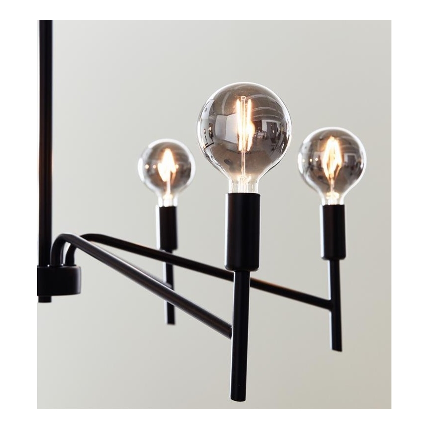 Markslöjd 108209 - Candelabro suspenso MONARCH 6xE14/18W/230V preto