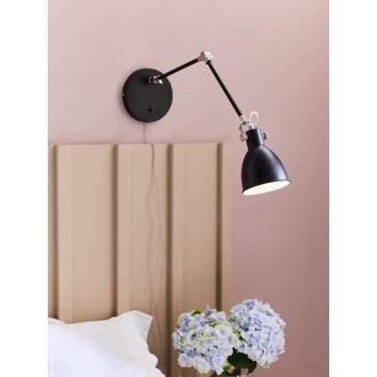 Markslöjd 108250 - Candeeiro de parede HOUSE 1xE14/40W/230V preto