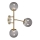 Markslöjd 108253 - Iluminação de parede TRINITY 3xG9/20W/230V dourada/cinzenta