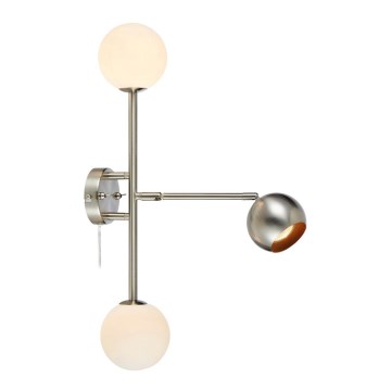 Markslöjd 108256 - Iluminação de parede BESIDE 2xG9/20W/230V + 1xGU10/7W/230V cromado mate