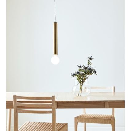 Markslöjd 108259 - Candelabro suspenso SENCILLO 1xE27/40W/230V dourado