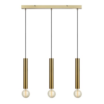 Markslöjd 108261 - Candelabro num fio SENCILLO 3xE27/40W/230V dourado