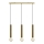Markslöjd 108261 - Candelabro num fio SENCILLO 3xE27/40W/230V dourado