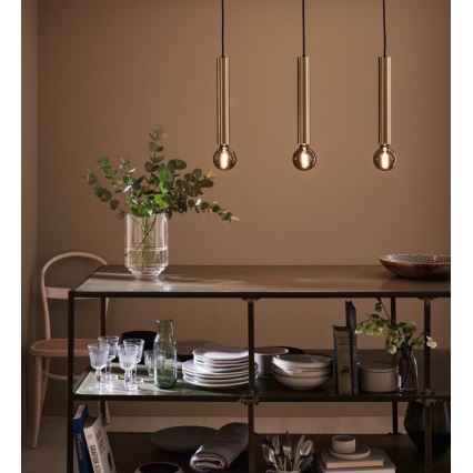 Markslöjd 108261 - Candelabro num fio SENCILLO 3xE27/40W/230V dourado