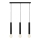 Markslöjd 108262 - Candelabro num fio SENCILLO 3xE27/40W/230V preto antigo