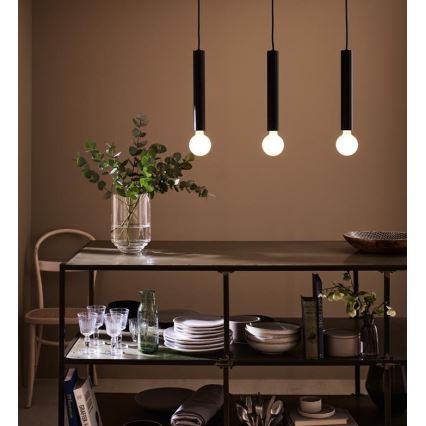 Markslöjd 108262 - Candelabro num fio SENCILLO 3xE27/40W/230V preto antigo